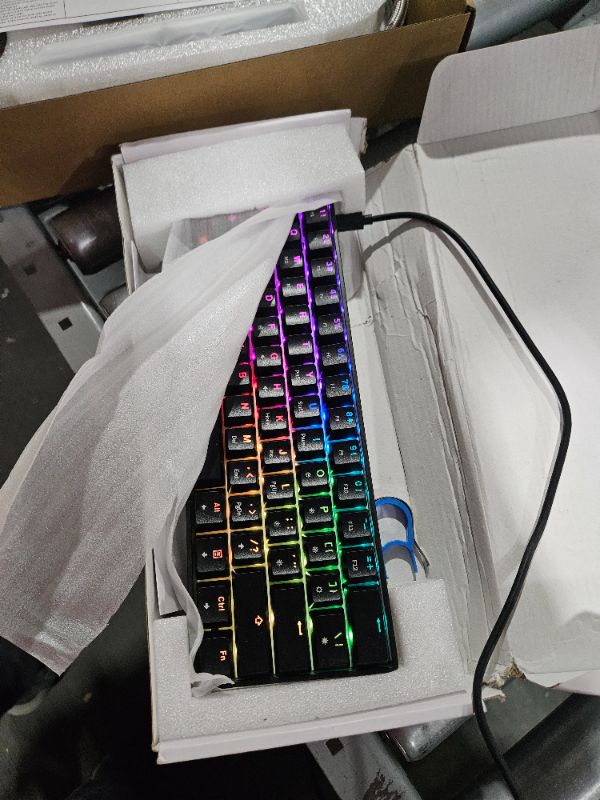 Photo 2 of HK GAMING GK61 Mechanical Gaming Keyboard - 61 Keys Multi Color RGB