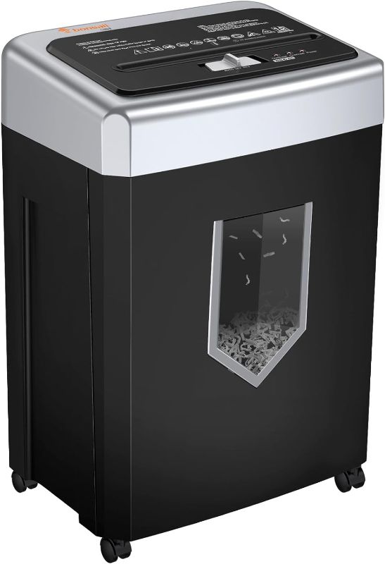 Photo 1 of **FOR PARTS**Bonsaii 15-Sheet Office Paper Shredder, 40 Mins Heavy Duty Shredder for Home Office C169-B