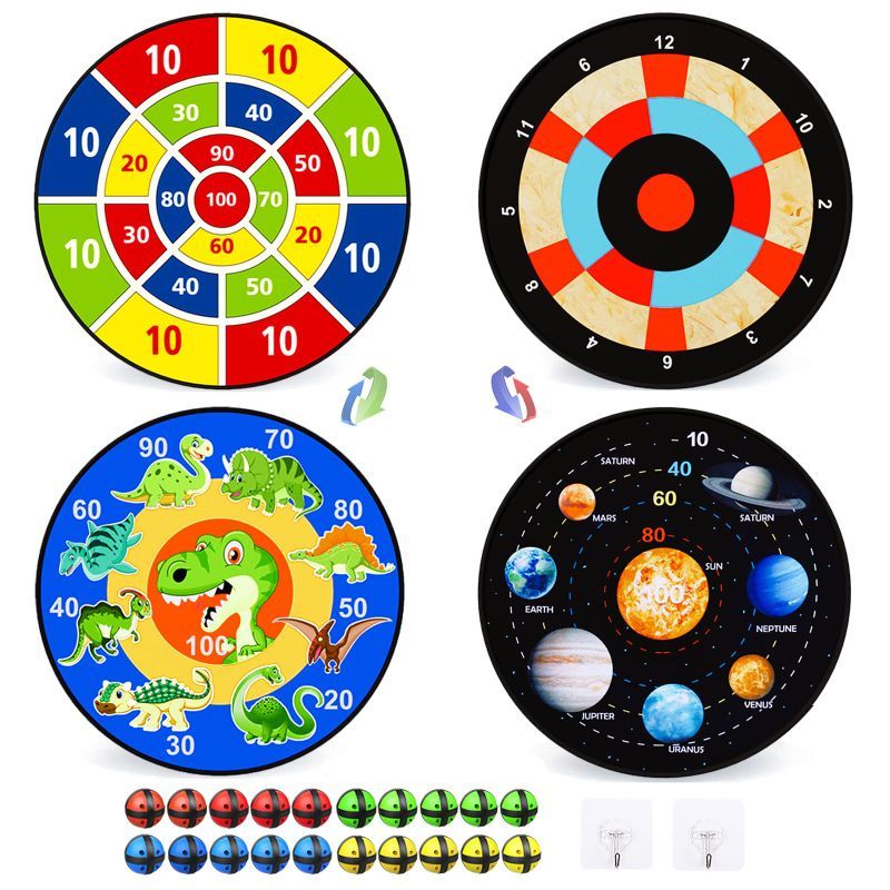 Photo 1 of 2 Dart Board 20 Sticky Balls Sets Outdoor Game