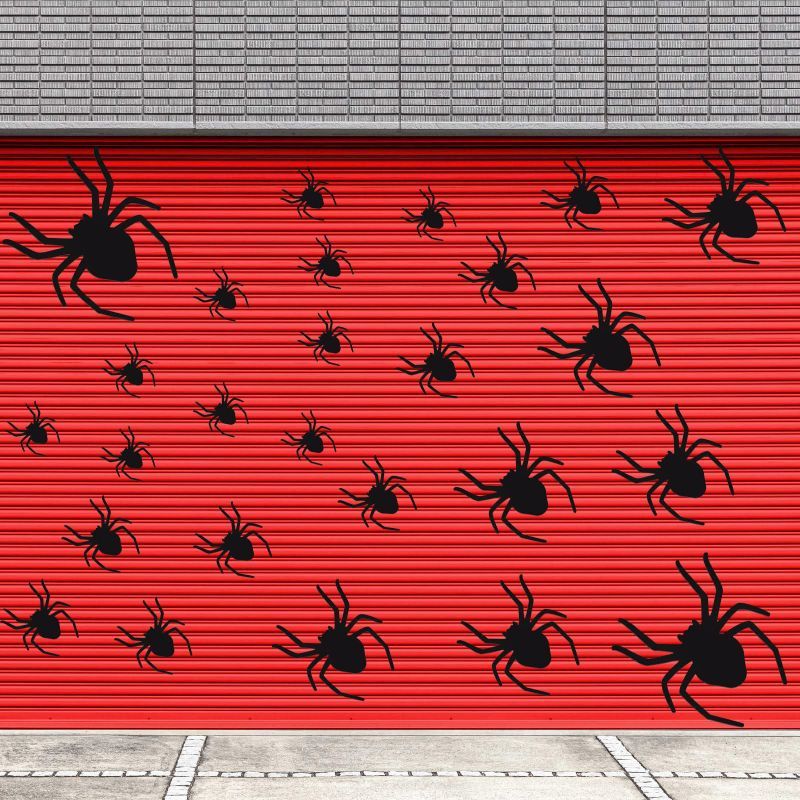 Photo 1 of **NON-REFUNDABLE PACK OF 2** Coume 26 Pcs Black Spider Magnets Halloween Garage Door Decoration