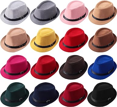 Photo 1 of 16 Pcs Short Brim Trilby Hats Vintage