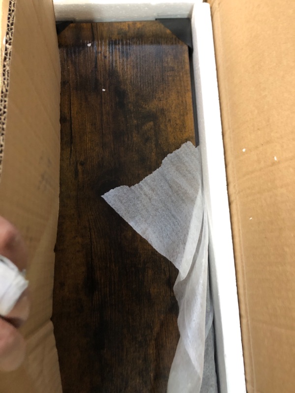 Photo 3 of ***USED - LIKELY MISSING PARTS - UNABLE TO VERIFY FUNCTIONALITY***
Long Wall Shelves, 39.4 Inch Large Floating Shelves for Home Decor Set of 2, Rustic Brown