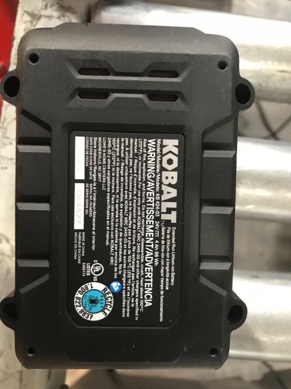 Photo 2 of Kobalt 24-volt Max 4-Amp-Hours Lithium Power Tool Battery KB 424-03