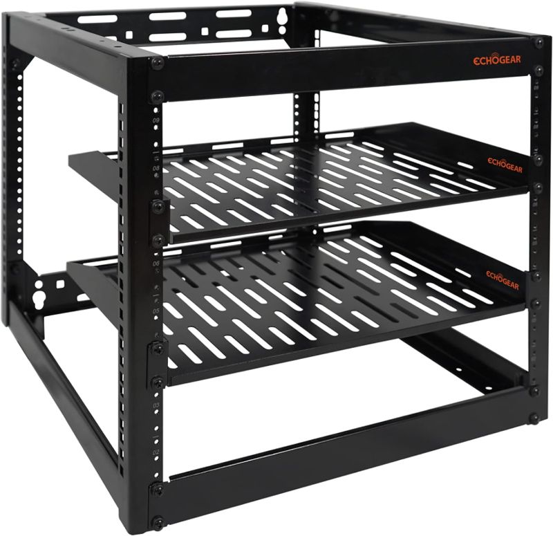 Photo 1 of 10U Open Frame Rack for Servers & AV Gear - Wall Mountable Design