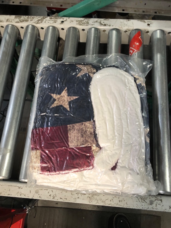 Photo 2 of US Flag Sherpa Fleece Blanket 50 x60in.