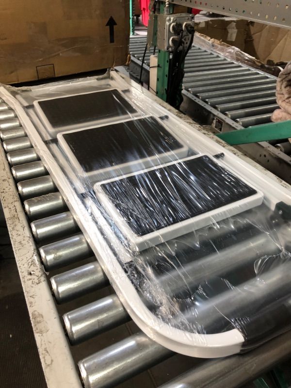 Photo 1 of SIMPLI-MAGIC Step Ladder, 3 Step Stool Ergonomic Folding Step Stool with Wide Anti-Slip Pedal Sturdy Step Stool for Adults Multi-Use for Household, Kitchen?Office Step Ladder Stool (3 Step - White)