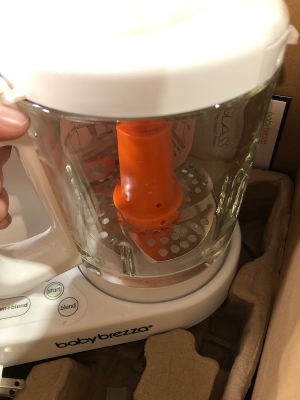 Photo 3 of Baby Brezza One Step Glass Baby Food Maker – Cooker and Blender to Steam and Puree Baby Food for Pouches in Glass Bowl -  4 Cup Capacity Glass Food Maker (New)