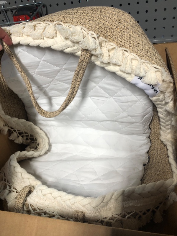 Photo 1 of ***READ NOTES BELOW***STOCK PHOTO FOR REFERENCE ONLY***ONLY CHANGING BASKET**Maidek Baby Changing Basket - Handmade Woven Cotton Rope Moses Basket - 29x16x4.7"