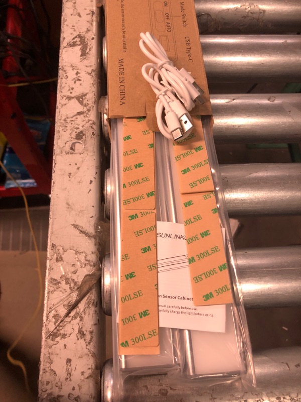 Photo 1 of 11.8in Motion Sensor Under Cabinet Lights Wireless,2200mAh Battery Operated Counter Light Rechargeable Type-C USB,Ultra Thin Cabinet Lights 