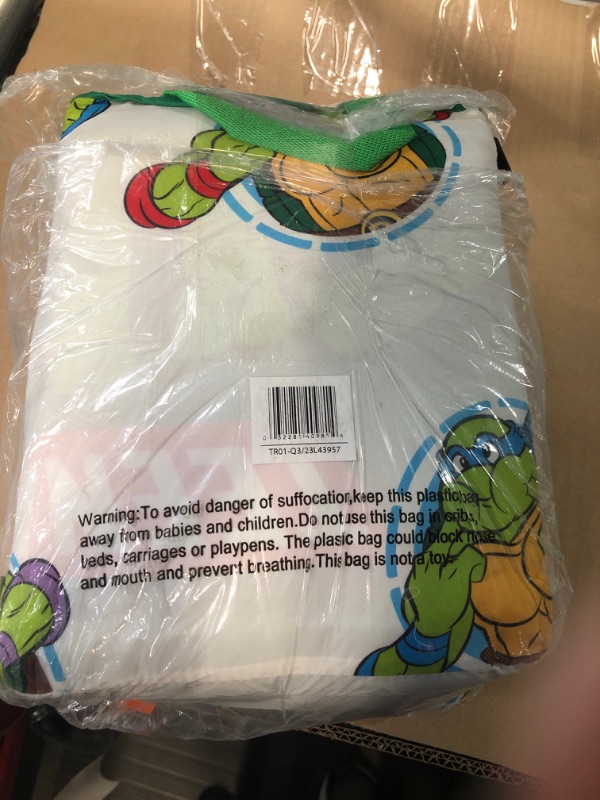 Photo 3 of Jay Franco Nickelodeon Teenage Mutant Ninja Turtles Green Bricks 4 Piece Toddler Bed Set