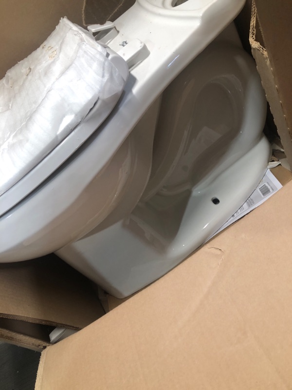 Photo 1 of **READ NOTES***
Reliant 2-Piece 1.28 GPF Single Flush Round Toilet with Slow Close Seat in White