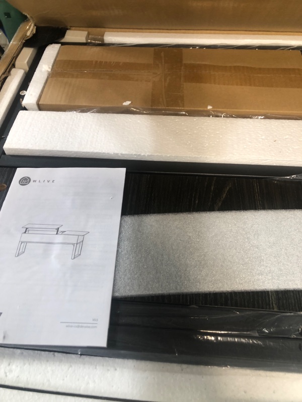 Photo 1 of WLIVE Lift Top Coffee Table with Hidden Storage Compartment and Metal Frame