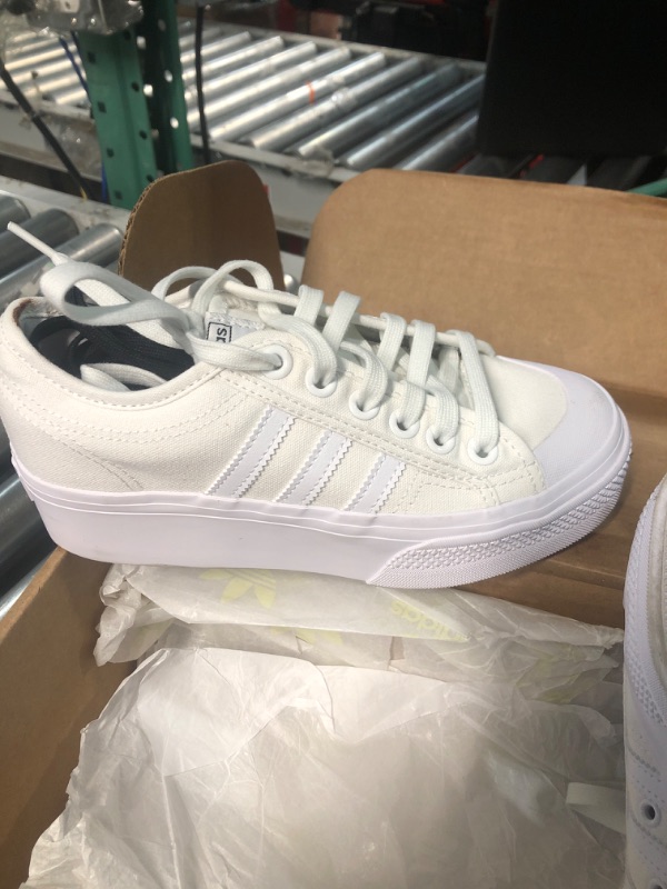 Photo 4 of adidas Originals Women's Nizza Platform Sneaker 6 White