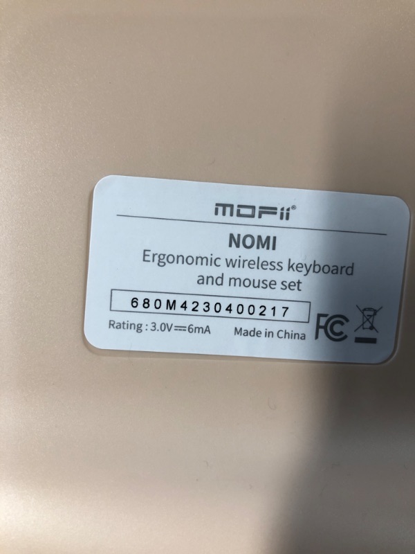 Photo 3 of MOFII Wireless Ergonomic Keyboard and Mouse Combo