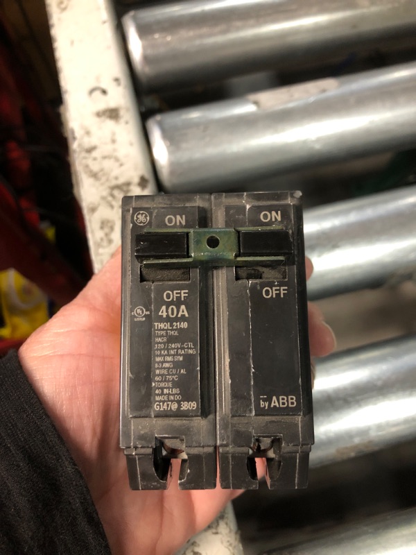 Photo 3 of  Electric General Electric THQL2140 Circuit Breaker, 2-Pole 40-Amp Thick Series