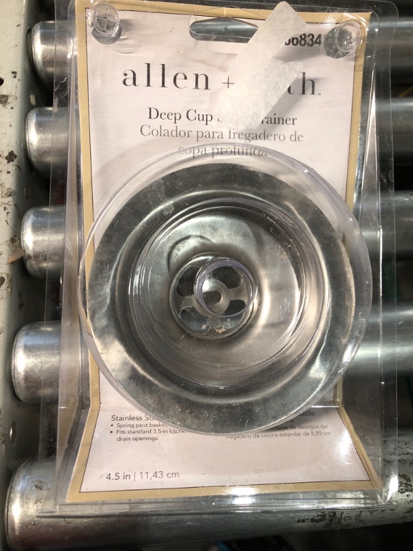 Photo 1 of ***READ NOTES***
allen + roth 3.5-in Stainless Steel Rust Resistant Strainer 