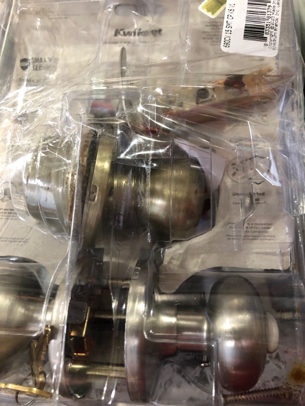 Photo 2 of ***PARTS ONLY, NON FUNCTIONAL****
Cove Satin Nickel Entry Door Knob and Single Cylinder Deadbolt Combo Pack 