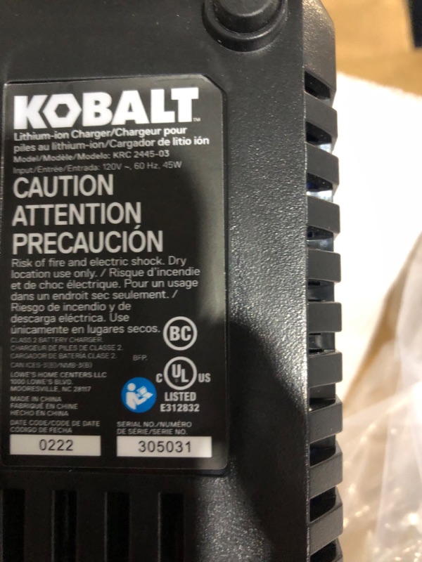 Photo 1 of Kobalt 0.53-Gallon Plastic 24-Volt Battery Powered Handheld Sprayer