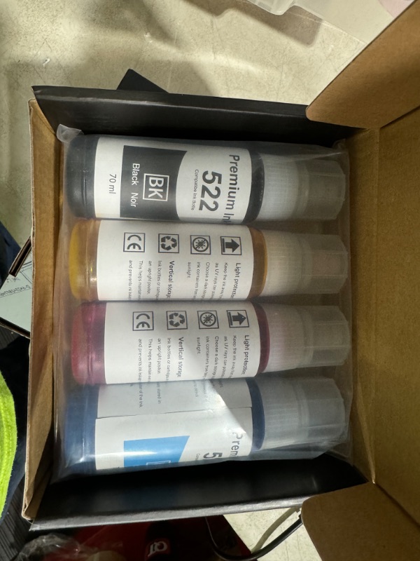 Photo 2 of 522 Ink Refill Bottle - Replacement for Epson 522 Ink Refill Bottles (Not Sublimation Ink)