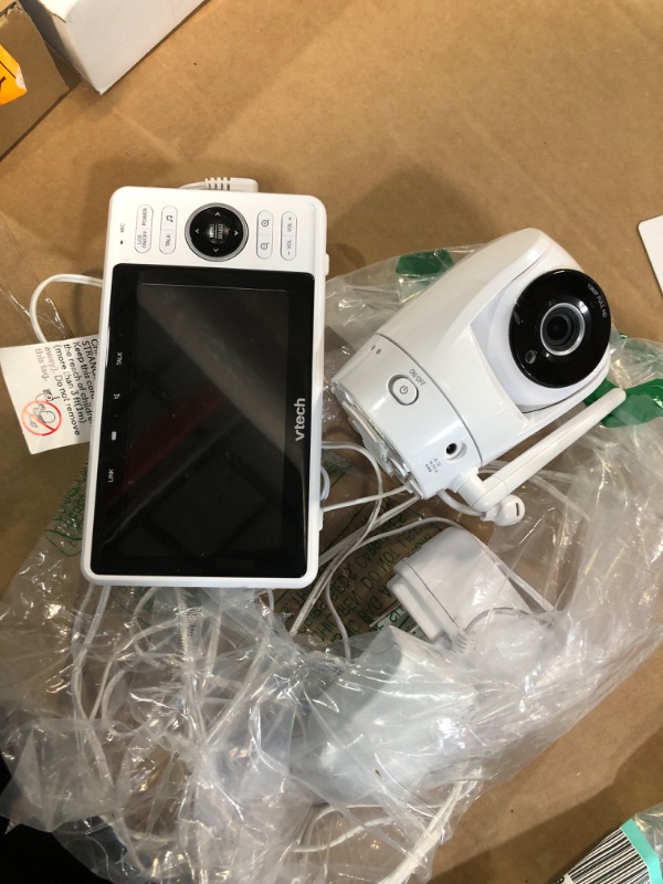 Photo 2 of **NONREFUNDABLE**FOR PARTS OR REPAIR**SEE NOTES**
VTech Upgraded Smart WiFi Baby Monitor VM901, 5-inch 720p Display, 1080p Camera, HD NightVision, Fully Remote Pan Tilt Zoom, 2-Way Talk, Free Smart Phone App, Works with iOS, Android