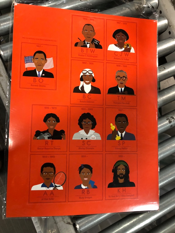 Photo 3 of Carson Dellosa Inspiring Black Leaders Bulletin Board Set—Periodic Table Featuring 63 Inspiring African Americans with Header and Key, Homeschool or Classroom Decor (15 pc)