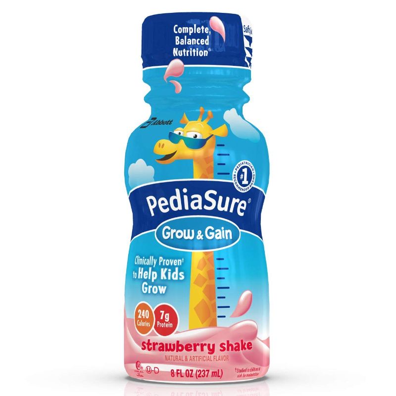 Photo 1 of **4 Pack** Pediasure 7.4 oz Strawberry Milkshake