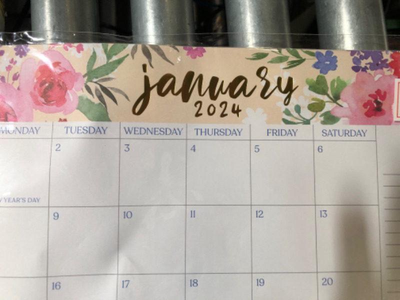 Photo 3 of S&O Watercolor Floral Large Desk Calendar from January 2024 to June 2025 - Tear-Away Table Calendar 2024-2025 - Desktop Calendar 2024-2025 - Academic Desk Calendar 2024-2025 - Desk Calendar Large