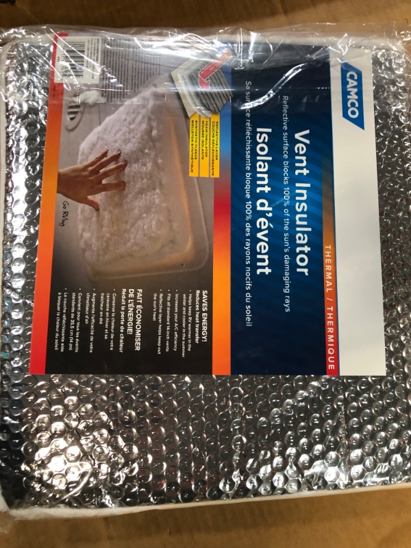 Photo 3 of Camco RV Vent Insulator and Skylight Cover & TST MAX RV Toilet Treatment Drop-INs | Control Unwanted Odors and Break Down Waste and Tissue | Septic Tank Safe | Orange Scent | 30 Count - pack of 1 Cover + Drop-Ins