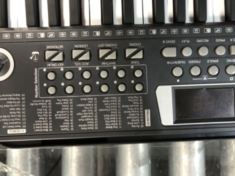Photo 3 of (READ FULL POST) 61 Key Keyboard Piano, Electric Piano Music Keyboard with Teaching Mode, Microphone, Sheet Music Stand and Power Supply, portable keyboard piano for Beginners Keyboard Piano612