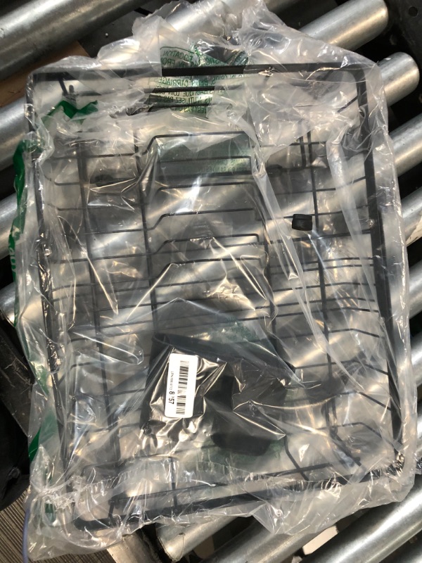 Photo 1 of iSPECLE Sink Dish Drying Rack - Over Sink Dish Rack, in Sink or on Counter Dish Drainer, Sink Drying Rack with Removable Cutlery Holder Large Capacity, Black