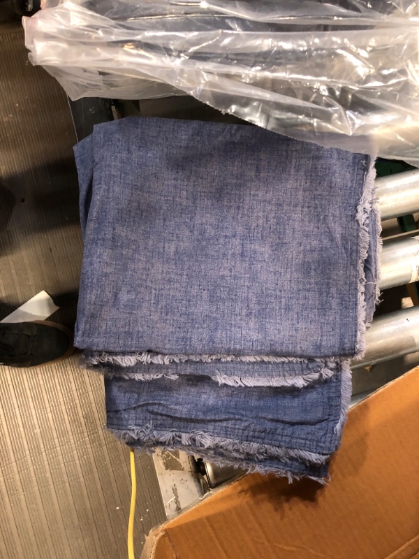 Photo 1 of Brielle Callan 100% Cotton Texture Printed Comforter Set, Denim, King/Cal King King/California King Denim