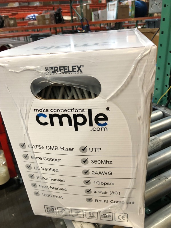 Photo 4 of Cmple - Cat5e Ethernet Cable 1000ft Gigabit Network Cat 5e