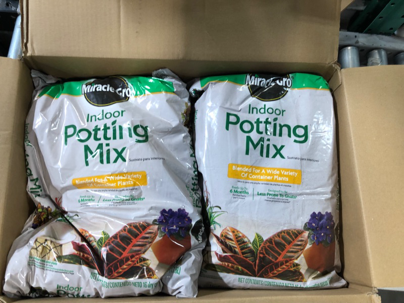 Photo 2 of  **2 Pack** Miracle-Gro Indoor Potting Mix, 16 qt.