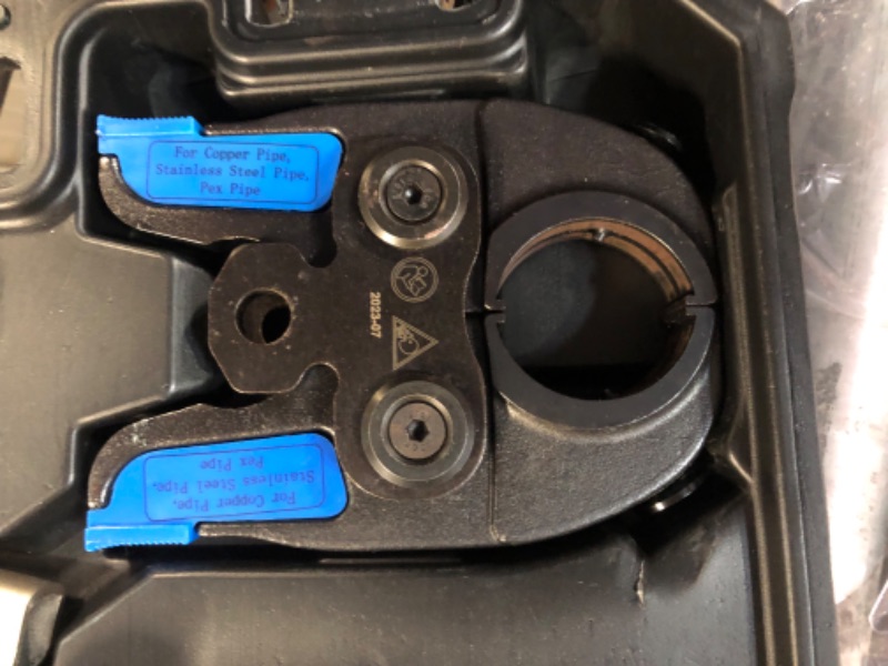 Photo 1 of IBOSAD Copper Tube Fittings Hydraulic Pipe Crimping Tool with 1/2 inch,3/4 inch and 1 inch Jaw Copper Pipe Press Crimpers Pressing Pliers,Suit for Narrow Space and Tee Fitting?Hydraulic drive for copper pipe