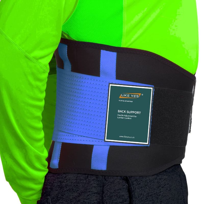 Photo 1 of Back Brace for Lower Back Pain Relief - Back Support Belt for Women & Men, Breathable, Anti-skid lumbar support belt Relief for Sciatica, Herniated Disc, Scoliosis, and Adjustable (X-Large)