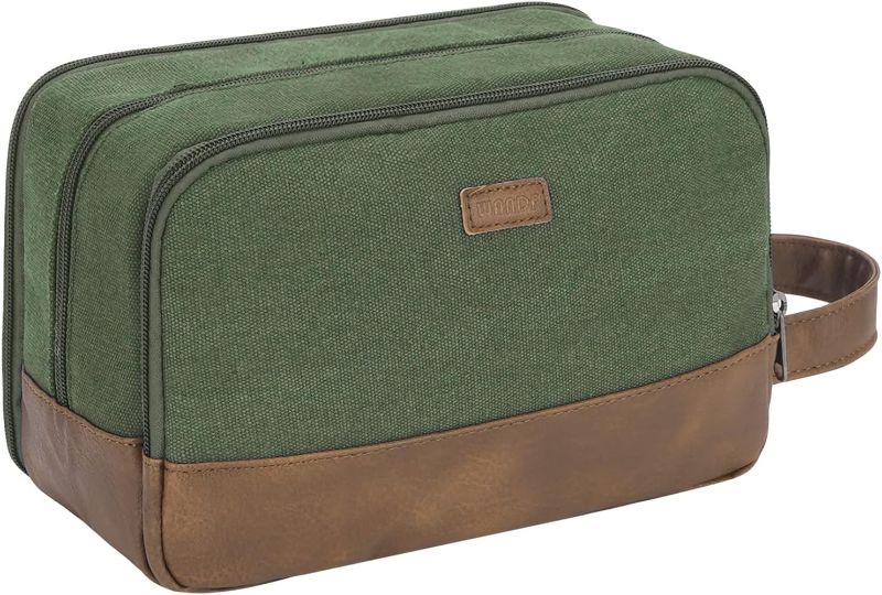 Photo 1 of 
WANDF Travel Toiletry Bag for Men Hanging Dopp Kit Canvas Toiletry Organizer