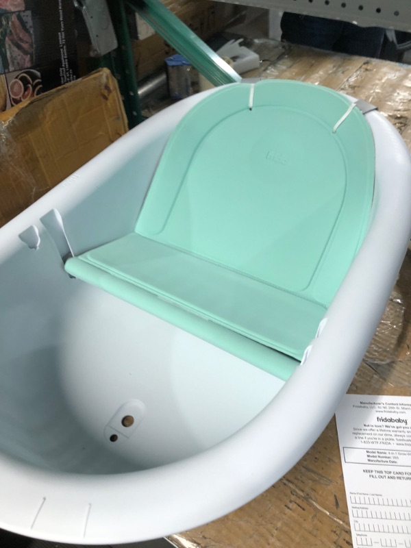 Photo 4 of *READ  NOTES*
4-in-1 Grow-with-Me Bath Tub by Frida Baby Transforms Infant Bathtub to Toddler Bath Seat with Backrest for Assisted Sitting in Tub