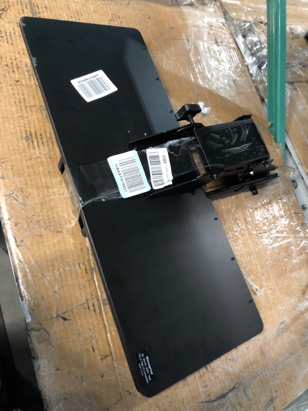 Photo 2 of *READ NOTES*
Monoprice Adjustable Ergonomic Keyboard Tray – Black, With a 26.4 x 10in Full Size Platform, Extends Min 18.2in / Max 30.8in - Workstream Collection