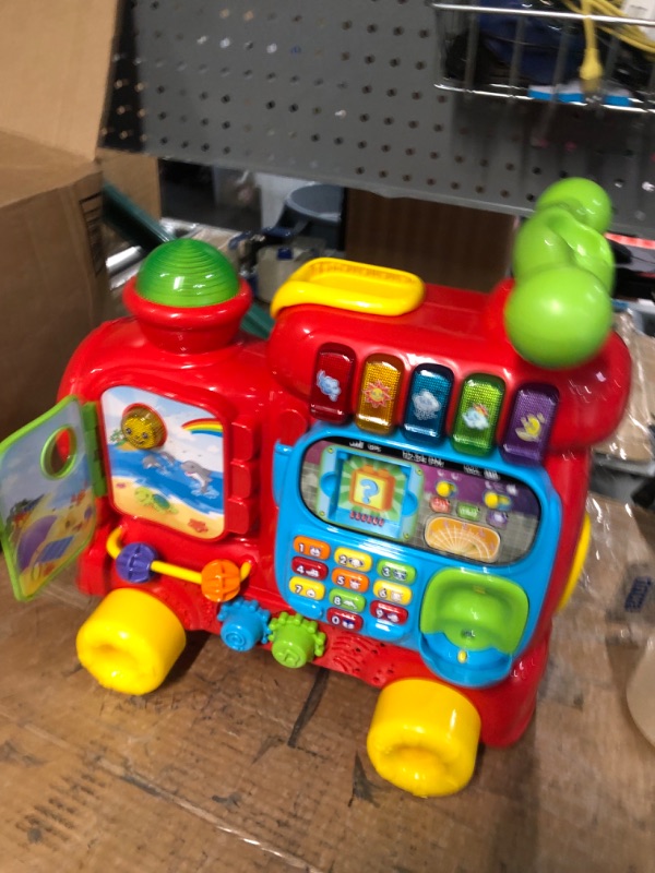 Photo 2 of *FOR PARTS ONLY* READ NOTES 
VTech 4-in-1 Letter Learning Train (Frustration Free Packaging), Red