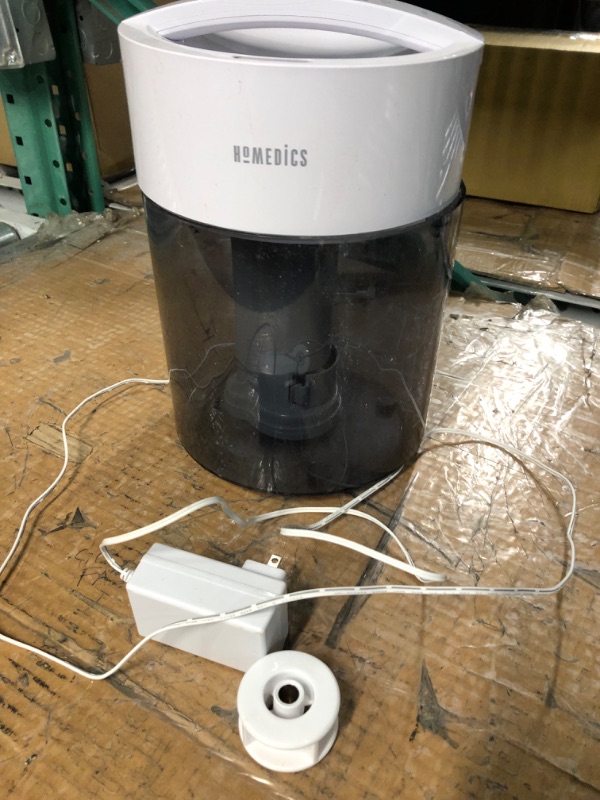 Photo 2 of *NON FUNCTIONAL* FOR PARTS ONLY
HoMedics Humidifiers for Bedroom, Home, Nursery, Office and Plants. Total Comfort UV-C Ultrasonic Humidifier, Leak Resistant Design, 0.97 Gallon Tank, 35 Hour Run Time, Quiet, Cool Mist, Night Light