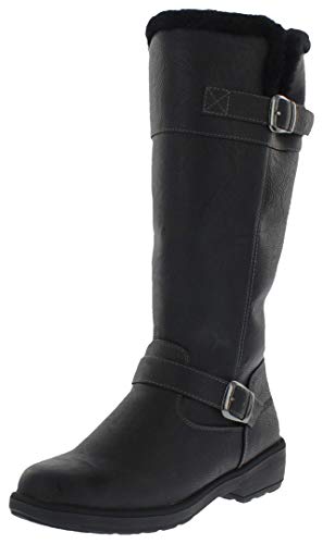 Photo 1 of Weatherproof Womens Cold Weather Boots with Side Zipper Bella Tall Available in Medium and Wide Width, Black, 7 US
