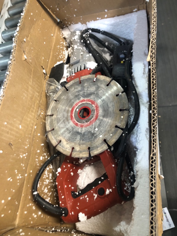 Photo 2 of PARTS ONLY NON REFUNDABLE 14" Concrete Saw, Electric Concrete Cutter Saw Portable Electric Circular Saw with Blade and Tool 3800r/Min Masonry Saw for Reinforced Concrete, Granite, Timber and Other Materials