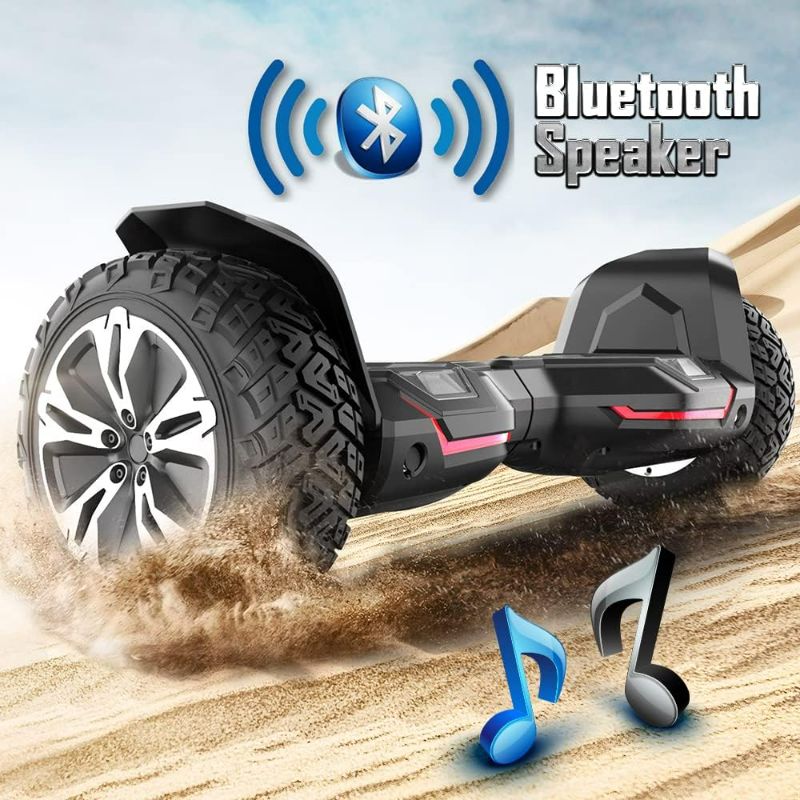 Photo 6 of (READ FULL POST) Gyroor Warrior 8.5 inch All Terrain Off Road Hoverboard with Bluetooth Speakers and LED Lights, UL2272 Certified Self Balancing Scooter 1-black