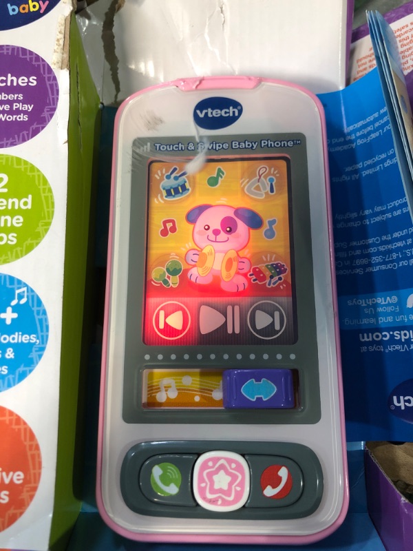 Photo 2 of **READ NOTES***
VTech Touch and Swipe Baby Phone, Pink 