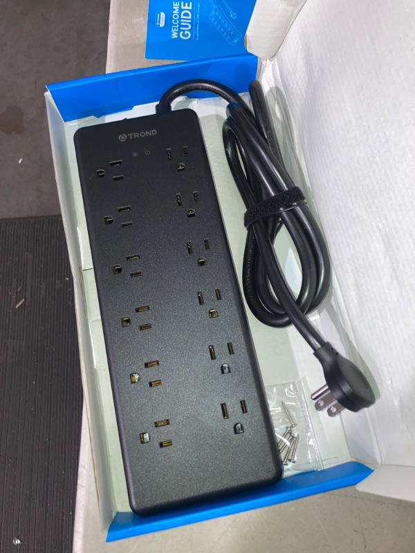 Photo 2 of (READ FULL POST) TROND Surge Protector Power Strip,  12 Widely Spaced Outlets with 4 USB Ports (1 USB C), 5 FT