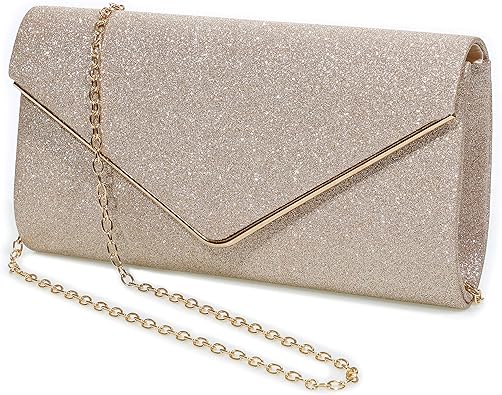 Photo 1 of Evening Bag Clutch Purses with Chain (Gold)