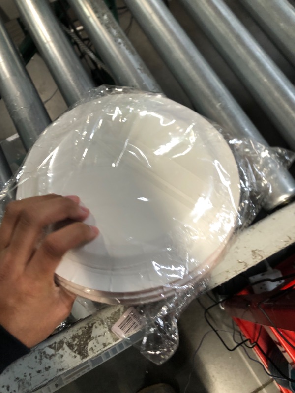 Photo 1 of Red Stripe Paper Plates 36pcs - 9inch Biodegradable Round Party Plates for Cakes, Dessert, Snack, Fruits Stripes 9inch