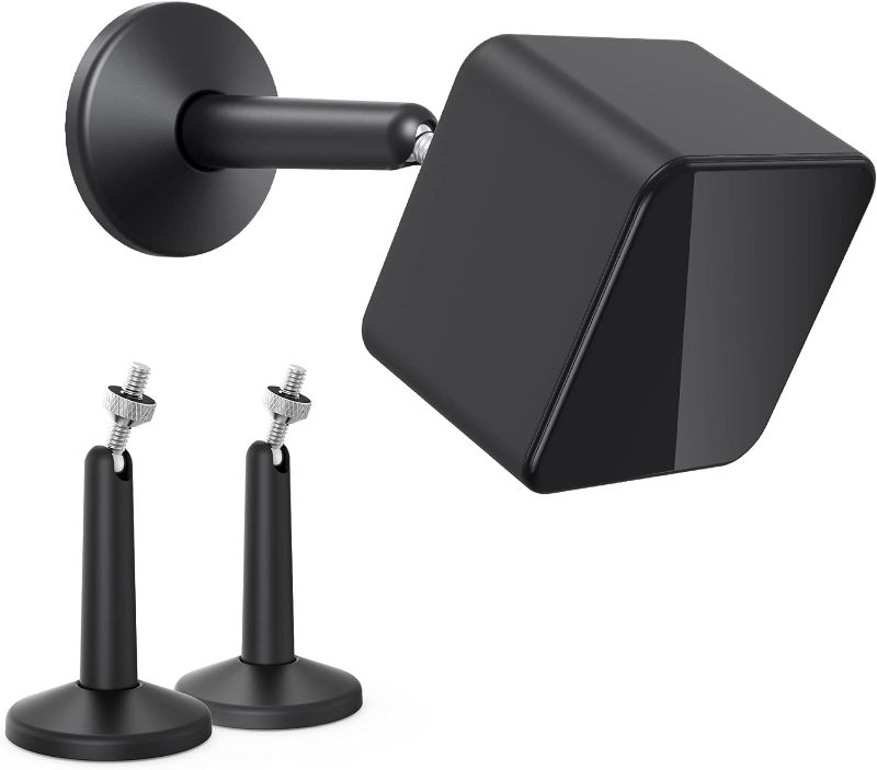 Photo 1 of KIWI design Camera Wall Mount, Adjustable Indoor/Outdoor Security (2 Pack, Black)