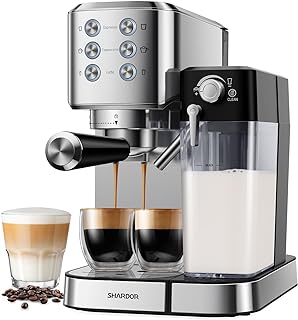 Photo 1 of ***USED - DIRTY - POWERS ON - UNABLE TO TEST FURTHER***
SHARDOR Espresso Machine 20 Bar for Home, 1350W, Stainless Steel
