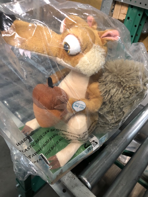 Photo 2 of  Ice Age 4 Goin Nuts Scrat Feature Plush Brown